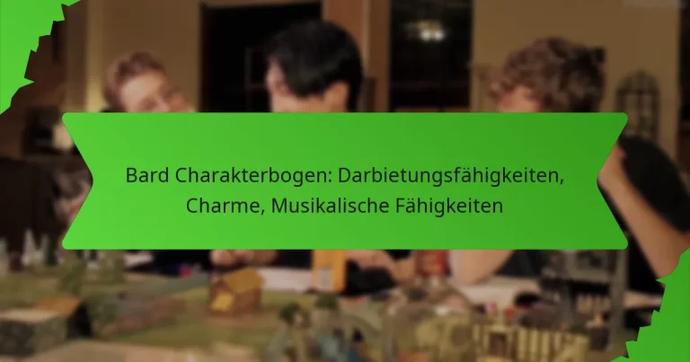 Bard Charakterbogen: Darbietungsfähigkeiten, Charme, Musikalische Fähigkeiten