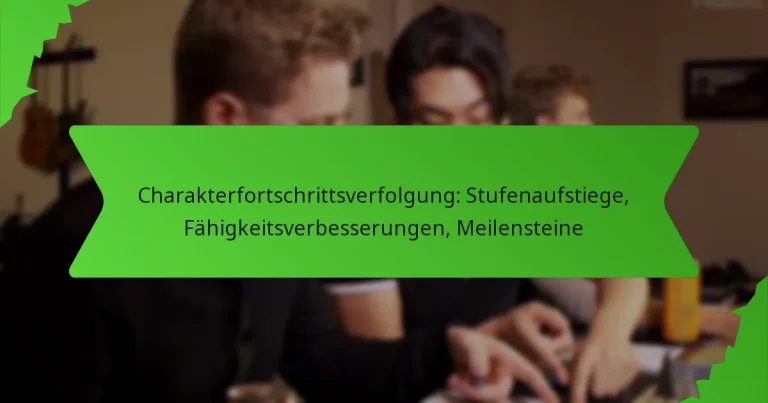 Charakterfortschrittsverfolgung: Stufenaufstiege, Fähigkeitsverbesserungen, Meilensteine