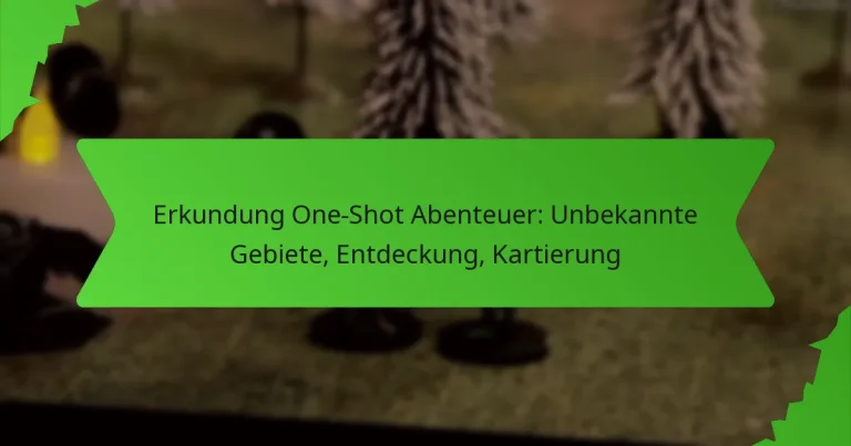 Erkundung One-Shot Abenteuer: Unbekannte Gebiete, Entdeckung, Kartierung