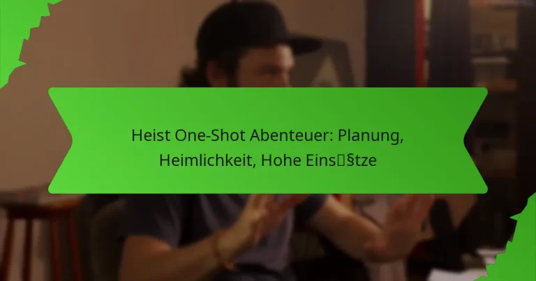 Heist One-Shot Abenteuer: Planung, Heimlichkeit, Hohe Einsätze