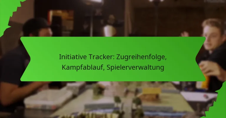 Initiative Tracker: Zugreihenfolge, Kampfablauf, Spielerverwaltung