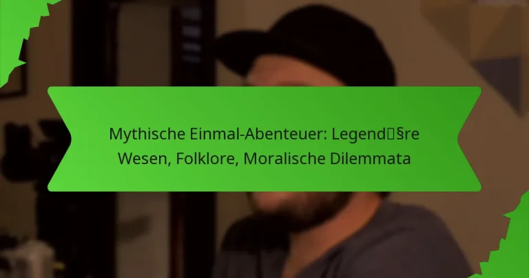 Mythische Einmal-Abenteuer: Legendäre Wesen, Folklore, Moralische Dilemmata